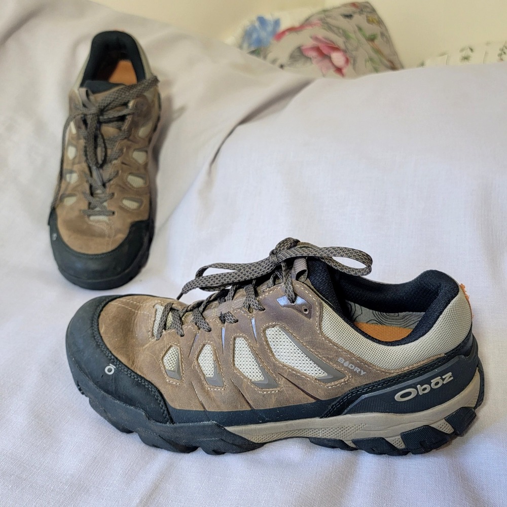 Oboz Sawtooth X Low B-DRY‎ Mens Waterproof Hiking Shoes 11.5 Wide Canteen/Brown